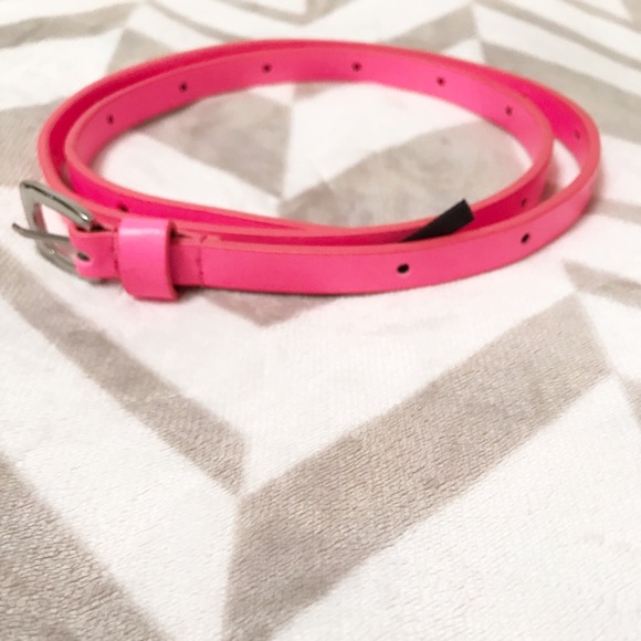 Express Accessories - Express Pink Thin Belt